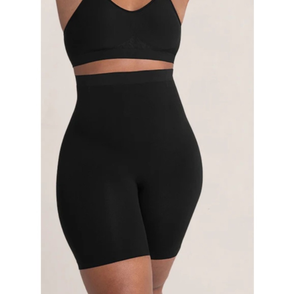 Shapermint Essentials Black High Waisted Shaper Shorts XL/2XL Tummy Control NWOT